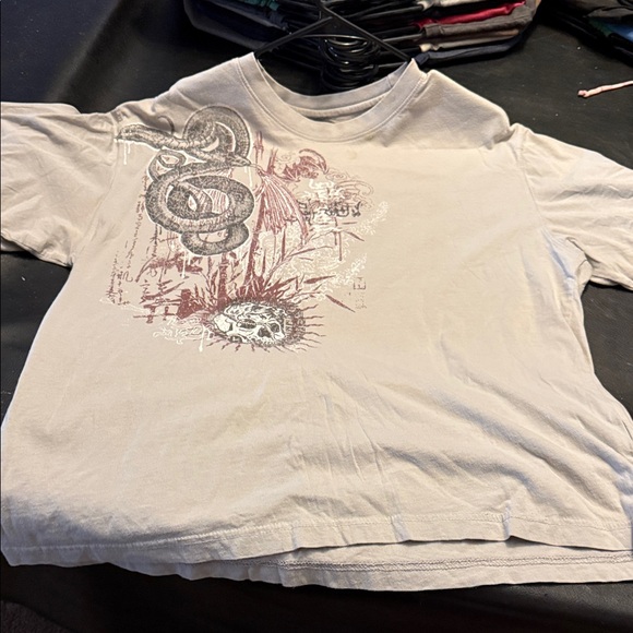 No Boundaries Light Gray Graphic T-Shirt - Picture 1 of 4